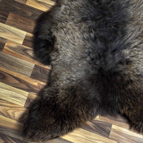 XL ÖKO großes Schaffell Lammfell braun 115x75 Grizzlybär  #7048