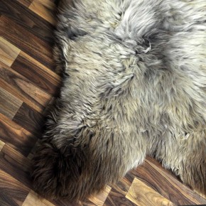 XXL ÖKO Schaffell Lammfell braun beige 120x80 echtes Fell #7108