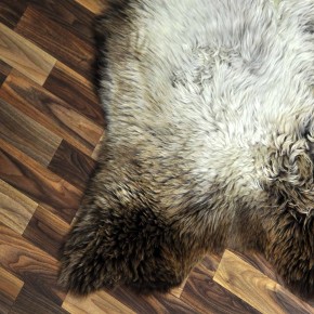 XXL ÖKO Schaffell Lammfell braun beige 120x75 echtes Fell #7110
