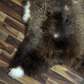 XXL ÖKO Schaffell Lammfell braun beige 125x80 echtes Fell #7131