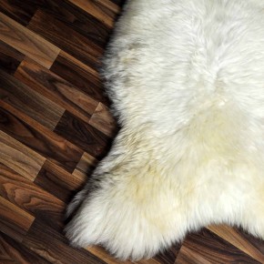 XXL ÖKO Schaffell Lammfell beige braun 125x80 echtes Fell #7143