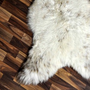 XXL ÖKO Schaffell Lammfell beige braun 125x80 echtes Fell #7153