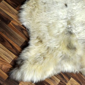 XL ÖKO Schaffell Lammfell beige braun 115x80 echtes Fell #7254