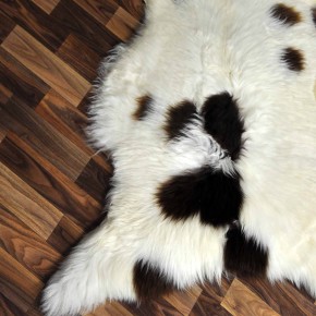 XXL ÖKO Schaffell Lammfell beige braun 120x75 echtes Fell #7263