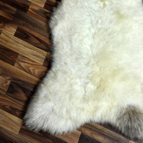 XXL ÖKO Schaffell Lammfell beige braun 120x80 Teppich Kamin #7372