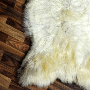XXL ÖKO Schaffell Lammfell beige braun 125x80 Teppich Kamin #7383