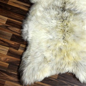 XXL ÖKO Schaffell Lammfell beige braun 120x75 Teppich Kamin #7401