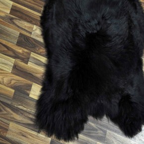 XXL ÖKO Schaffell Lammfell braun 120x70 Teppich Auflage #7422