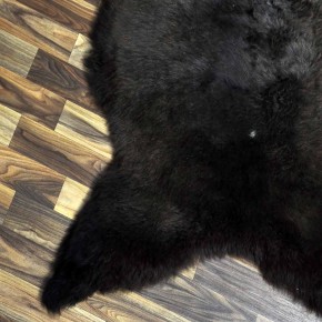 XXL ÖKO Schaffell Lammfell braun 120x75 Teppich Auflage #7425