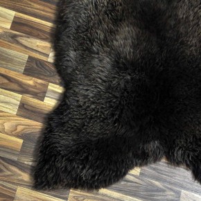 XXL ÖKO Schaffell Lammfell braun 120x80 Teppich Auflage #7426