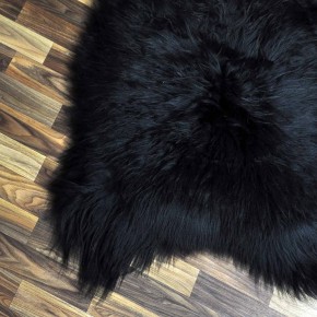 XL ÖKO Island Schaffell schwarzbraun 110x80 #7430