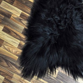XXL ÖKO Island Schaffell schwarzbraun weiß 125x75 Geschenk #7436