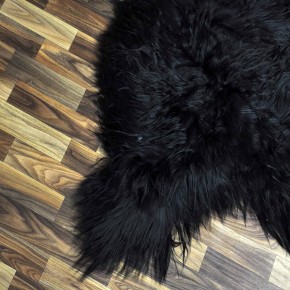 XXL ÖKO Island Schaffell schwarzbraun 120x70 #7441