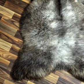 XL ÖKO Schaffell Lammfell braun grau 115x75 Geschenk #7486