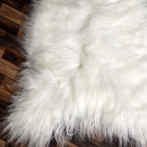 XXXL ÖKO Island Schaffell beige schwarzbraun 135x90 Unikat Krampus #7511