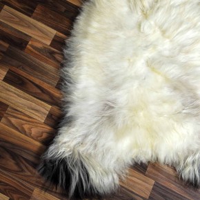 XXL ÖKO Island Schaffell beige braun 125x85 Unikat Krampus #7522