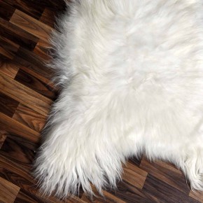 XXXL ÖKO Island Schaffell beige schwarzbraun 130x90 Unikat Krampus #7529