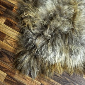 XXL ÖKO Island Schaffell Lammfell rost braun grau 125x90 #7618 XXL ÖKO Island Schaffell Lammfell rost braun grau 125x90 #7618