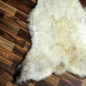 XL ÖKO Schaffell Lammfell beige braun 115x80 Teppich Kamin #7714