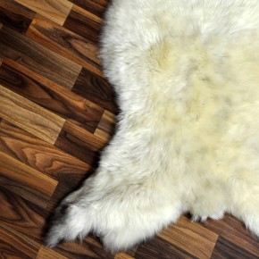 XXL ÖKO Schaffell Lammfell beige braun 120x75 Teppich Kamin #7721