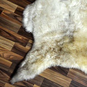 XXL ÖKO Schaffell Lammfell beige braun 120x70 Teppich Geschenk #7726