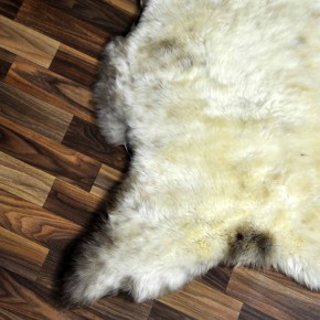 XL ÖKO Schaffell Lammfell beige braun 115x80 Teppich Geschenk #7729