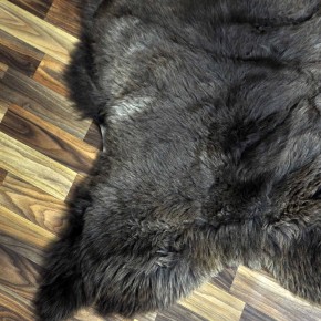 XXL ÖKO Schaffell Lammfell braun grau 125x85 Geschenk #7758