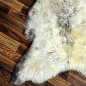 XL ÖKO Schaffell Lammfell beige braun 110x80 Teppich Geschenk #7765