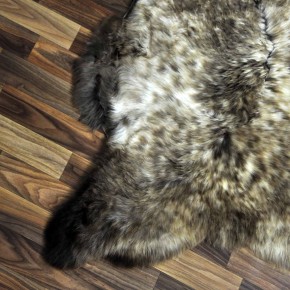 XL ÖKO Schaffell Lammfell beige braun 115x80 Teppich Geschenk #7778