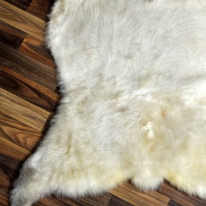 XXL ÖKO Schaffell Lammfell beige braun 125x80 Teppich Kamin #7782
