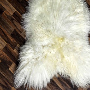 XXXL ÖKO echtes Schaffell Lammfell natur weiß 130x80 #7861