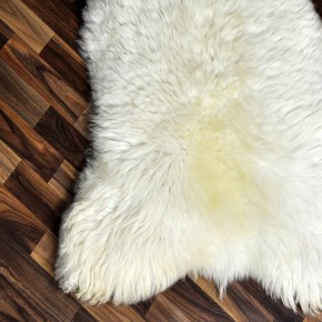 XXXL ÖKO echtes Schaffell Lammfell natur weiß 130x80 #7865
