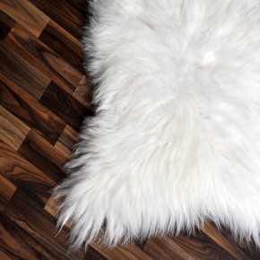 XXL ÖKO Schaffell Lammfell weiß 120x70 Hundebett Tierbett #7868