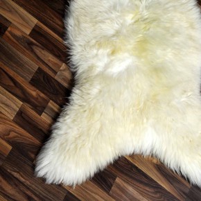XXL ÖKO Schaffell Lammfell weiß 120x70 Hundebett Tierbett #7873