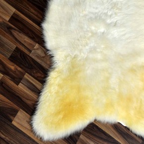 XXL ÖKO Schaffell Lammfell weiß 120x65 Hundebett Tierbett #7876