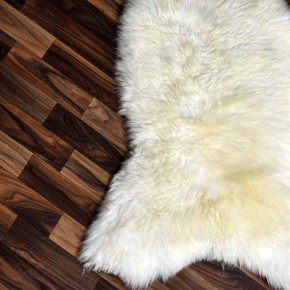 XXL ÖKO Schaffell Lammfell weiß 125x65 Hundebett Tierbett #7878