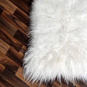 XL ÖKO Schaffell Lammfell weiß 115x65 Hundebett Tierbett #7881