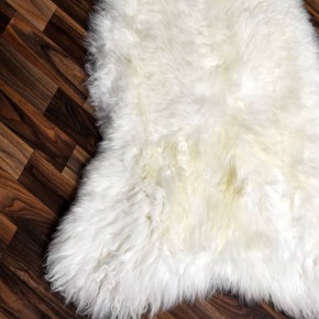 XXL ÖKO echtes Schaffell Lammfell weiß 125x80 Kamin Fell #7884