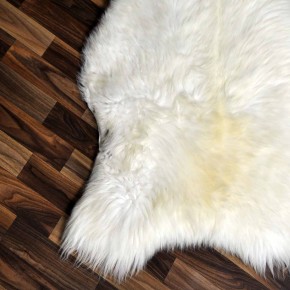 XXL ÖKO echtes Schaffell Lammfell weiß 120x65 Kamin Fell #7885