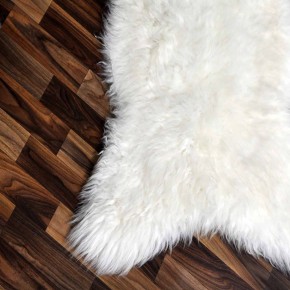 XXL ÖKO Schaffell Lammfell weiß 120x65 Hundebett Tierbett #7887