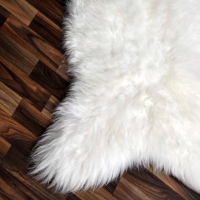 XXL ÖKO Schaffell Lammfell weiß 125x80 Hundebett Tierbett #7888