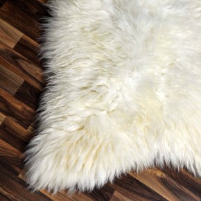XXL ÖKO echtes Schaffell Lammfell weiß 120x80 Kamin Fell #7894