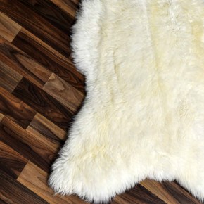 XXL ÖKO echtes Schaffell Lammfell weiß 120x65 Kamin Fell #7896