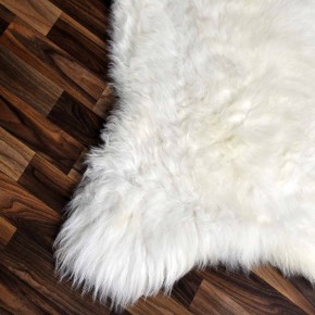 XXL ÖKO echtes Schaffell Lammfell weiß 120x80 Kamin Fell #7901