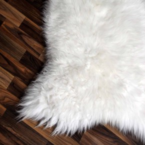 XXL ÖKO echtes Schaffell Lammfell weiß 125x80 Kamin Fell #7909
