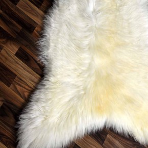 XXL ÖKO echtes Schaffell Lammfell weiß 125x90 Geschenk #7915