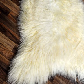 XXXL ÖKO echtes Schaffell Lammfell weiß 130x80 Geschenk #7918