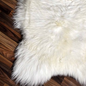 XXL ÖKO echtes Schaffell Lammfell weiß 120x75 Geschenk #7921