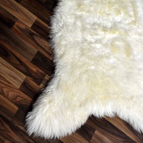 XXL ÖKO Schaffell Lammfell weiß 120x75 Hundebett Tierbett #7932