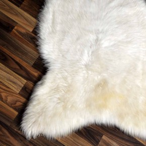 XL ÖKO echtes Schaffell Lammfell beige 115x70 Geschenk #7944